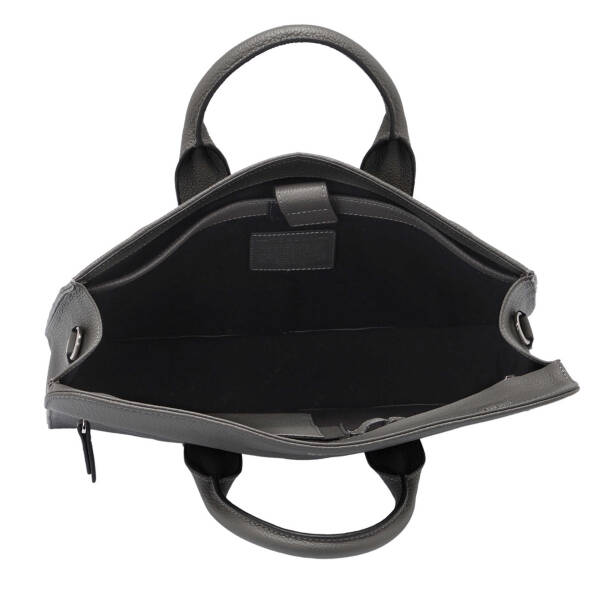 Gri Deri Unisex Evrak Çantası - S1EV00021247-G35 - 5