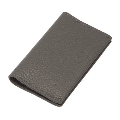 Gri Deri Unisex Kredi Kartlık - S1KK00000266-G35 