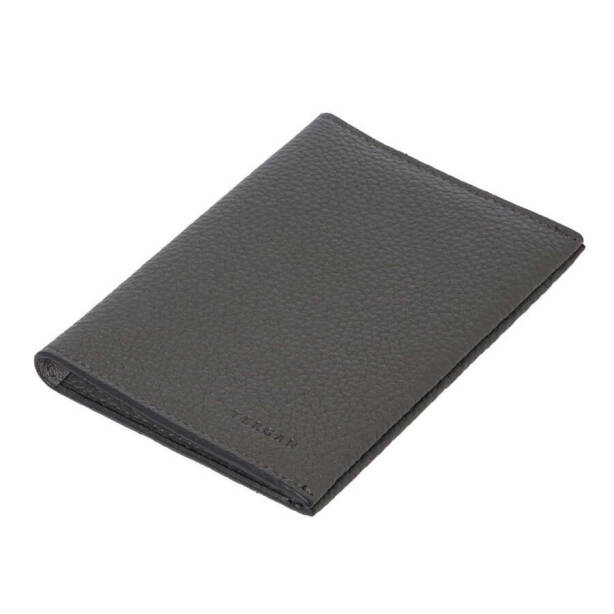 Gri Hakiki Deri Unisex Pasaportluk - S1PS00001657-G35 