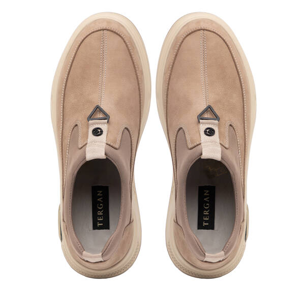 Gri Hakiki Deri Erkek Casual Ayakkabı - E26I1AY57730-A40 - 5