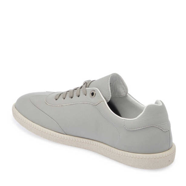 Gri Hakiki Deri Erkek Sneaker - E24I1AY56704-H1Y - Tergan
