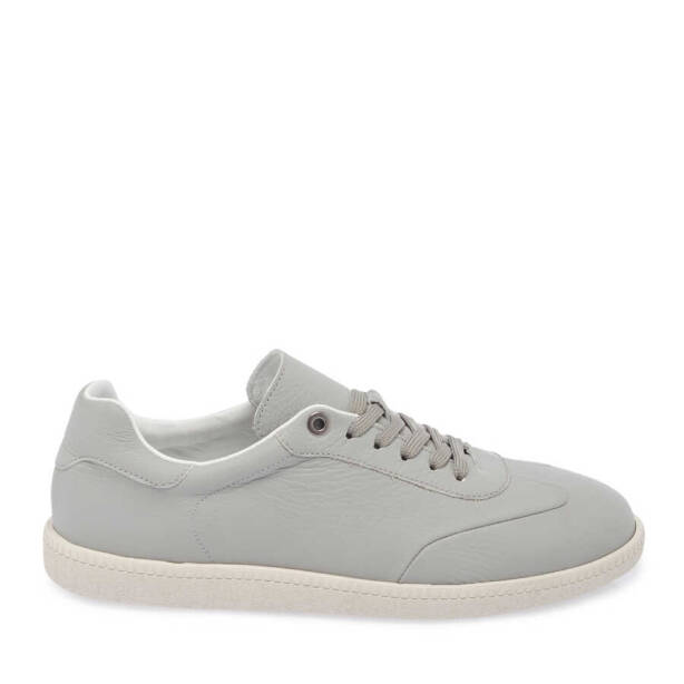 Gri Hakiki Deri Erkek Sneaker - E24I1AY56704-H1Y - Tergan