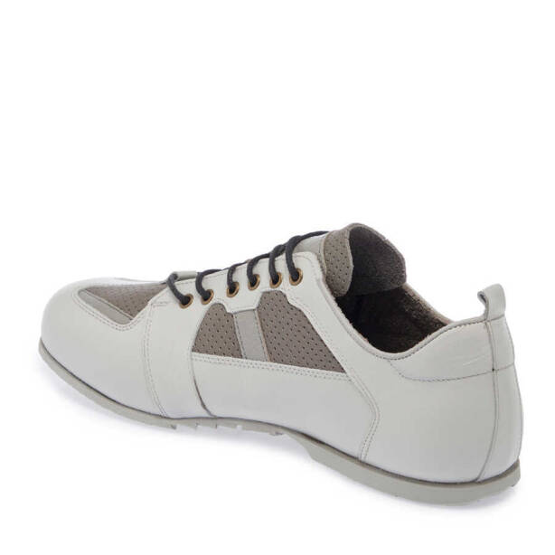 Gri Hakiki Deri Erkek Sneaker - E24I1AY56755-I8H - Tergan