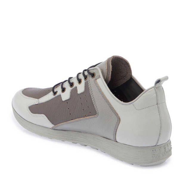 Gri Hakiki Deri Erkek Sneaker - E24I1AY56756-I8H - Tergan