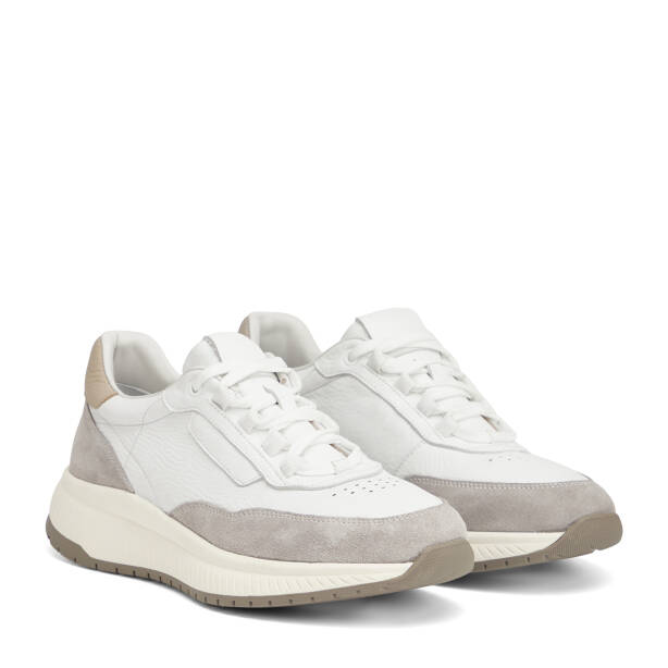 Gri Hakiki Deri Erkek Sneaker - E26I1AY57728-N1Z - 2