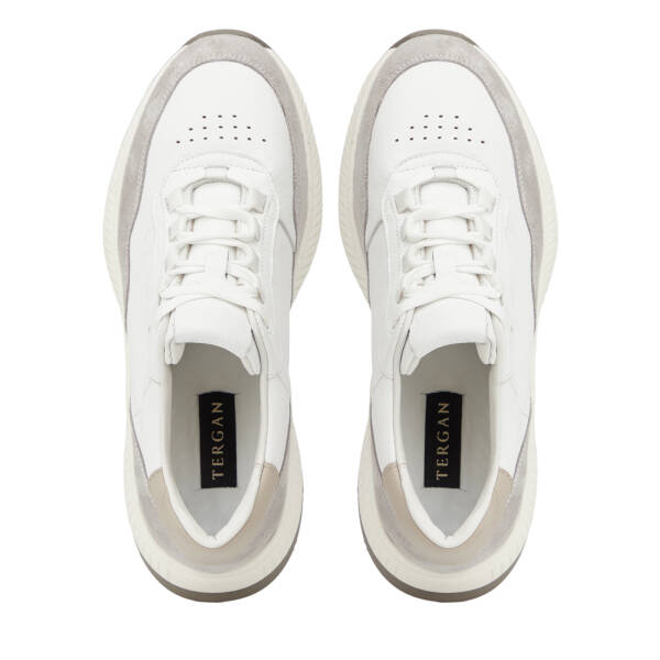 Gri Hakiki Deri Erkek Sneaker - E26I1AY57728-N1Z - 5