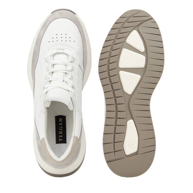 Gri Hakiki Deri Erkek Sneaker - E26I1AY57728-N1Z - 6