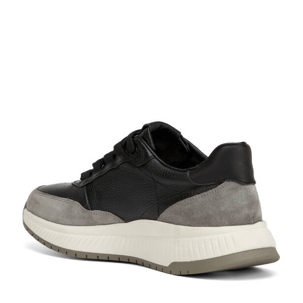 Gri Hakiki Deri Erkek Sneaker - E26I1AY57728-P7X - 4