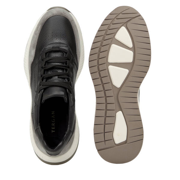 Gri Hakiki Deri Erkek Sneaker - E26I1AY57728-P7X - 6