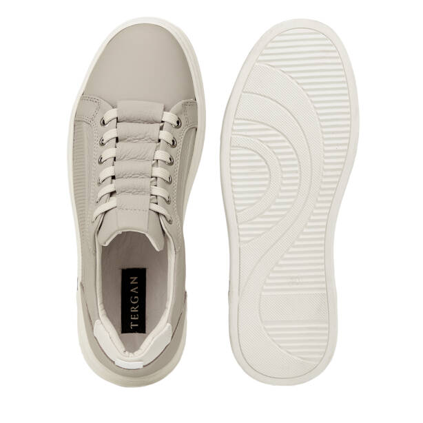 Gri Hakiki Deri Erkek Sneaker - E26I1AY57732-B43 - 6