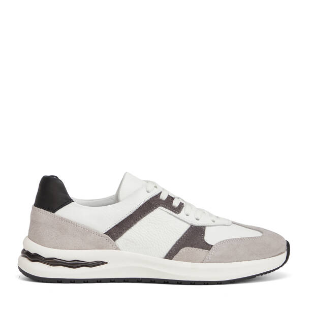 Gri Hakiki Deri Erkek Sneaker - E26I1AY57738-N1Z - 1