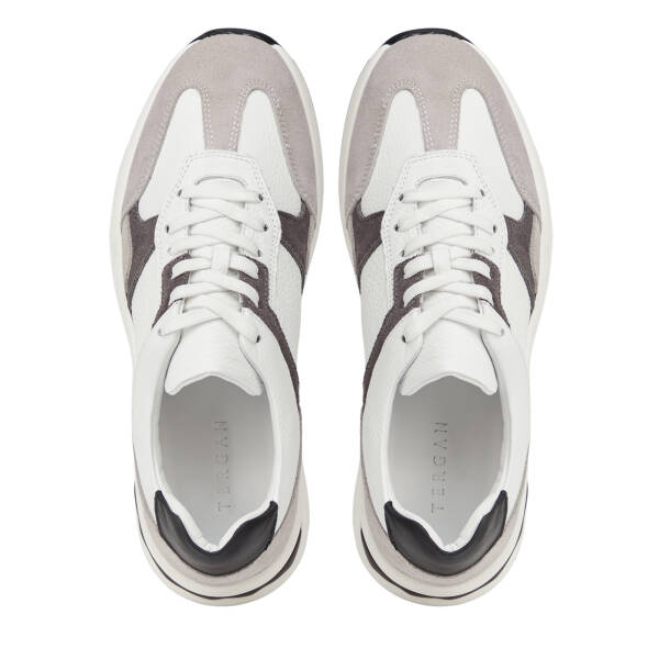Gri Hakiki Deri Erkek Sneaker - E26I1AY57738-N1Z - 5