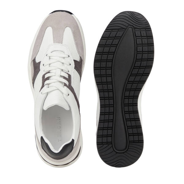 Gri Hakiki Deri Erkek Sneaker - E26I1AY57738-N1Z - 6