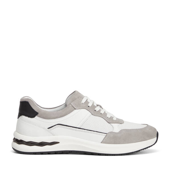 Gri Hakiki Deri Erkek Sneaker - E26I1AY57740-N1Z - 1