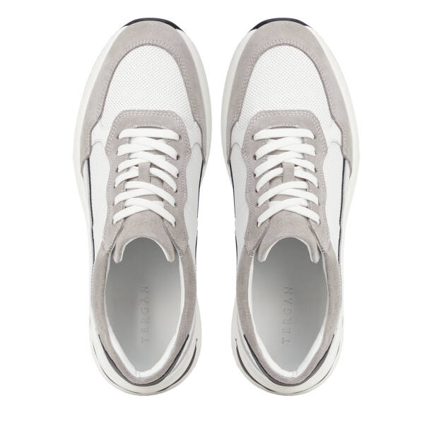 Gri Hakiki Deri Erkek Sneaker - E26I1AY57740-N1Z - 5