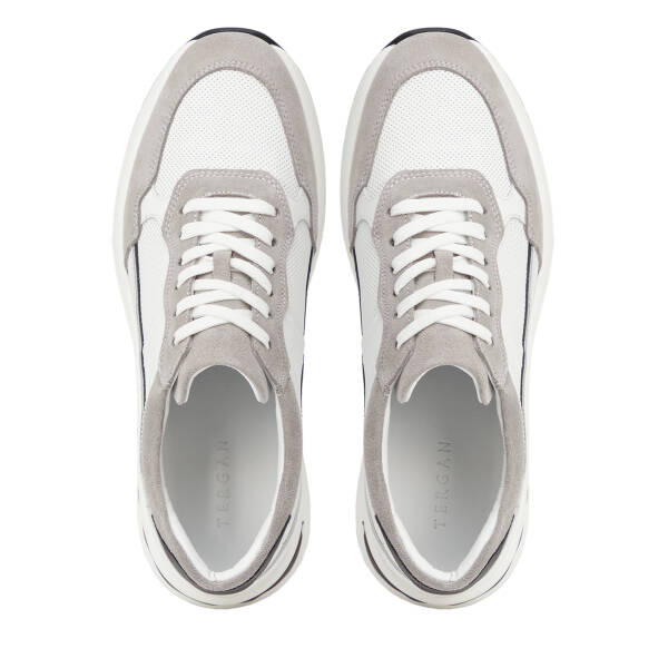 Gri Hakiki Deri Erkek Sneaker - E26I1AY57740-N1Z - 5