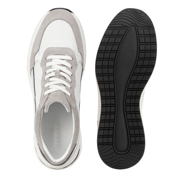 Gri Hakiki Deri Erkek Sneaker - E26I1AY57740-N1Z - 6