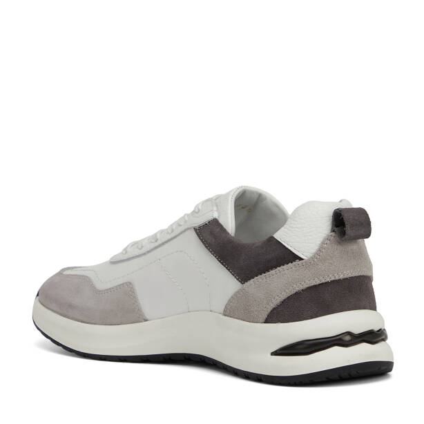 Gri Hakiki Deri Erkek Sneaker - E26I1AY57743-K56 - 4