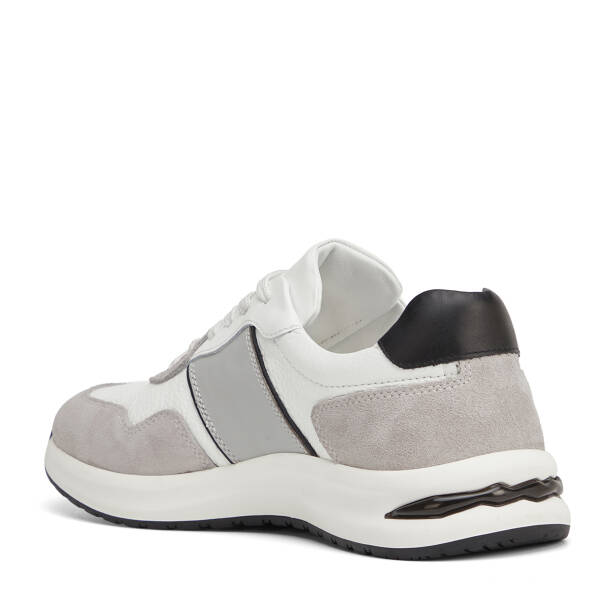 Gri Hakiki Deri Erkek Sneaker - E26I1AY57744-T3O - 4