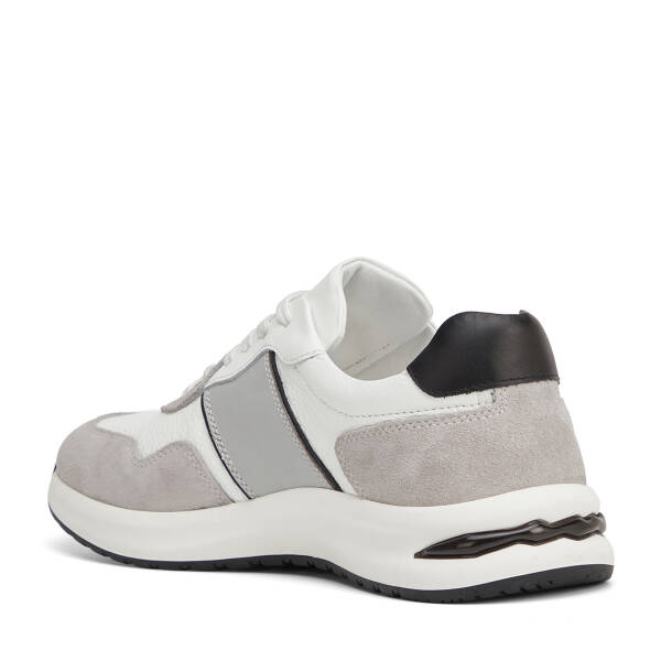 Gri Hakiki Deri Erkek Sneaker - E26I1AY57744-T3O - 4