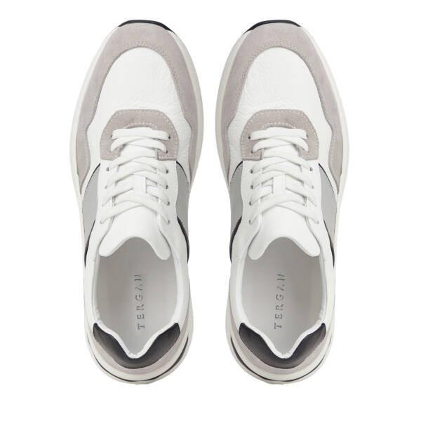 Gri Hakiki Deri Erkek Sneaker - E26I1AY57744-T3O - 5