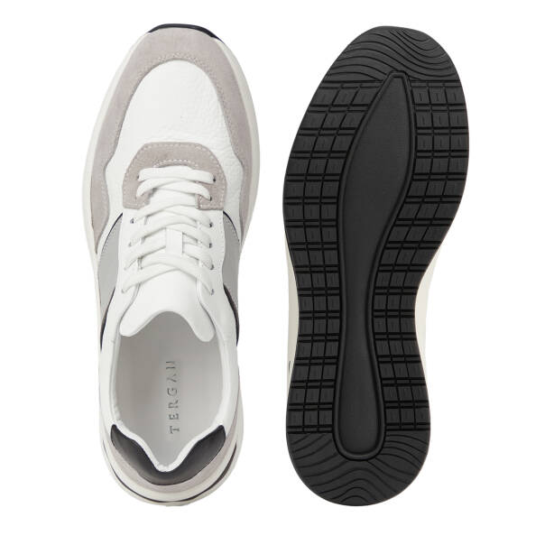 Gri Hakiki Deri Erkek Sneaker - E26I1AY57744-T3O - 6