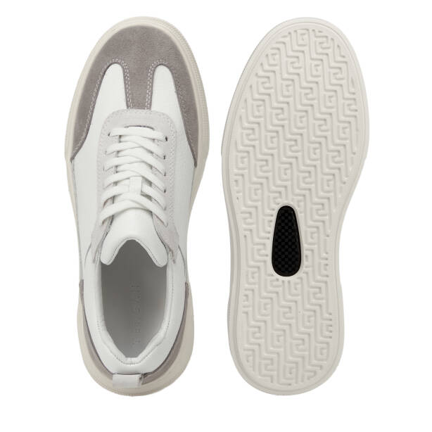 Gri Hakiki Deri Erkek Sneaker - E26I1AY57751-N1Z - 6