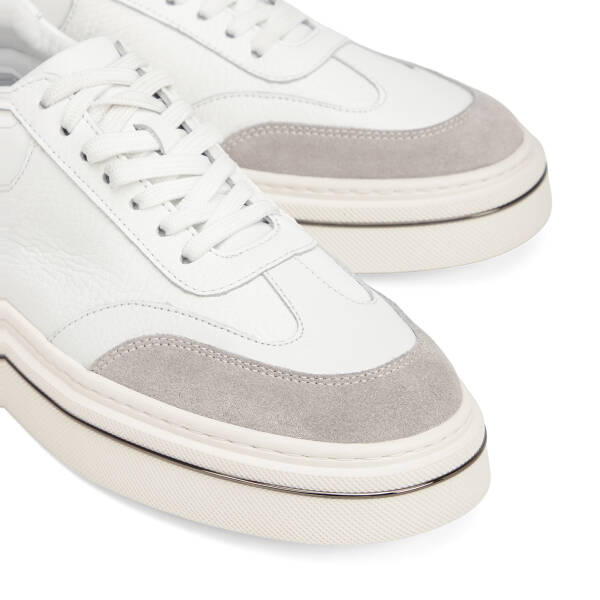 Gri Hakiki Deri Erkek Sneaker - E26I1AY57753-N1Z - 3