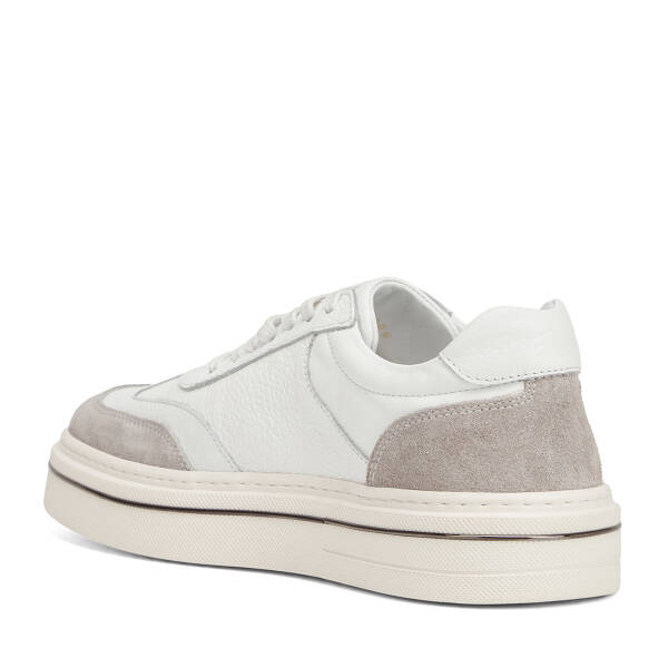 Gri Hakiki Deri Erkek Sneaker - E26I1AY57753-N1Z - 4