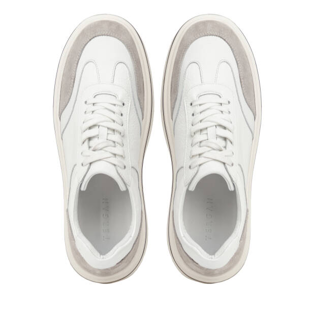 Gri Hakiki Deri Erkek Sneaker - E26I1AY57753-N1Z - 5