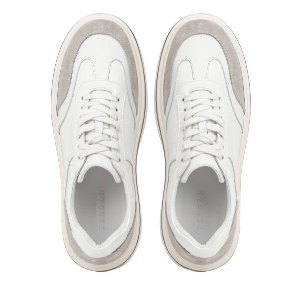 Gri Hakiki Deri Erkek Sneaker - E26I1AY57753-N1Z - 5