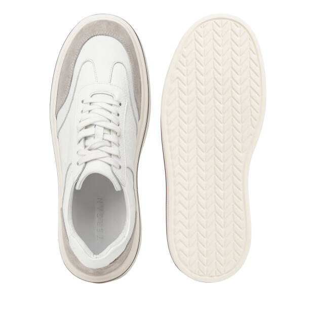 Gri Hakiki Deri Erkek Sneaker - E26I1AY57753-N1Z - 6