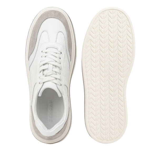 Gri Hakiki Deri Erkek Sneaker - E26I1AY57753-N1Z - 6