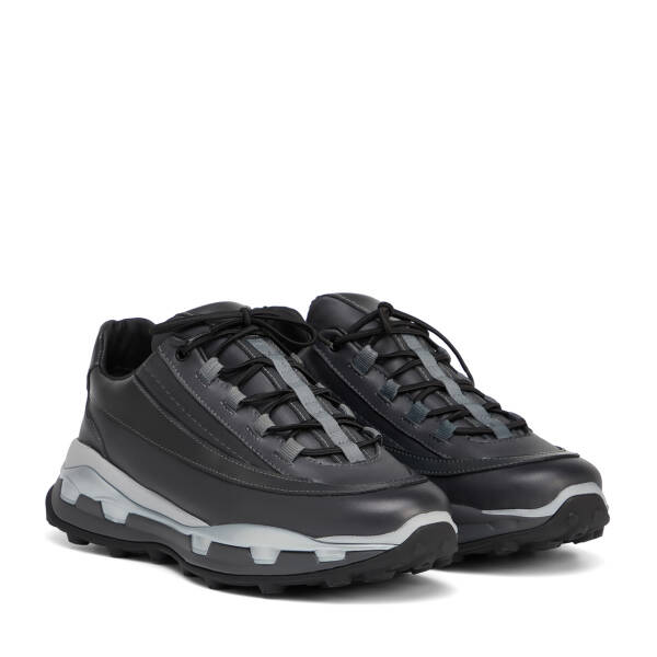 Gri Hakiki Deri Erkek Sneaker - E26S1AY57823-B43 - 2