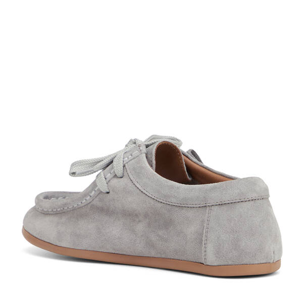 Gri Hakiki Deri Kadın Loafer - K26I1AY68668-C11 - 4