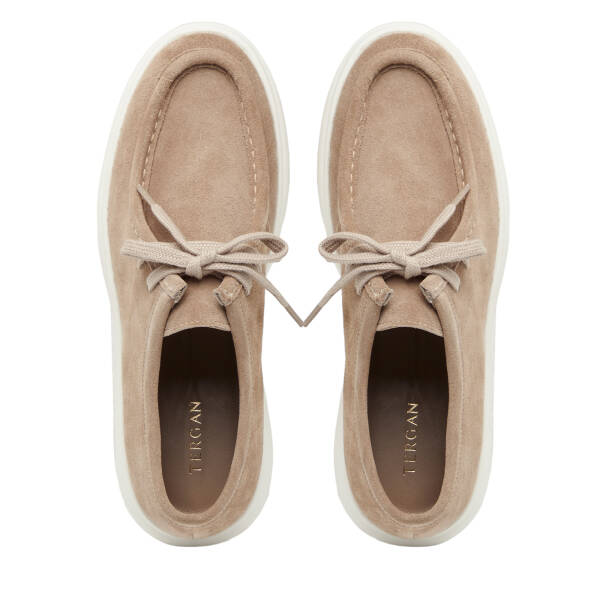 Gri Hakiki Süet Deri Erkek Casual Ayakkabı - E26I1AY57693-K56 - 5