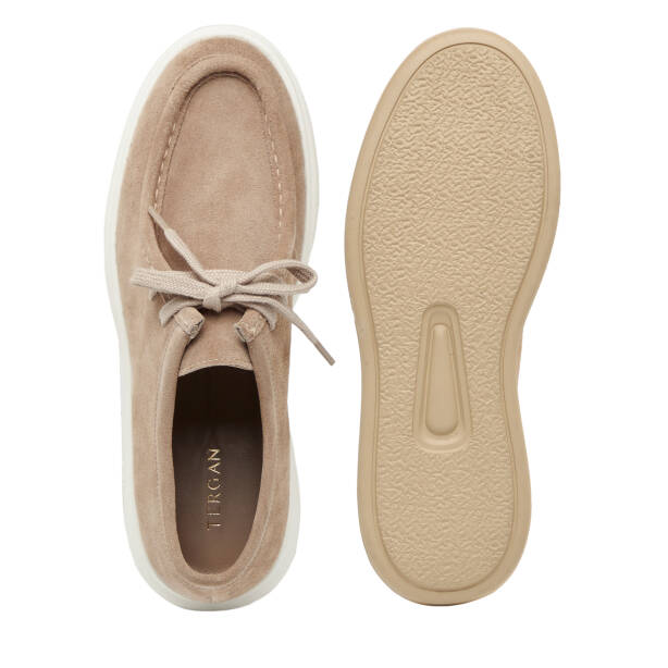 Gri Hakiki Süet Deri Erkek Casual Ayakkabı - E26I1AY57693-K56 - 6