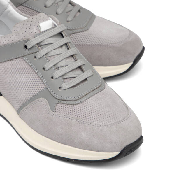 Gri Hakiki Süet Deri Erkek Sneaker - E26I1AY57696-C11 - 3