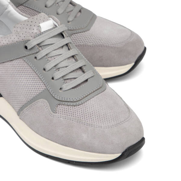 Gri Hakiki Süet Deri Erkek Sneaker - E26I1AY57696-C11 - 3