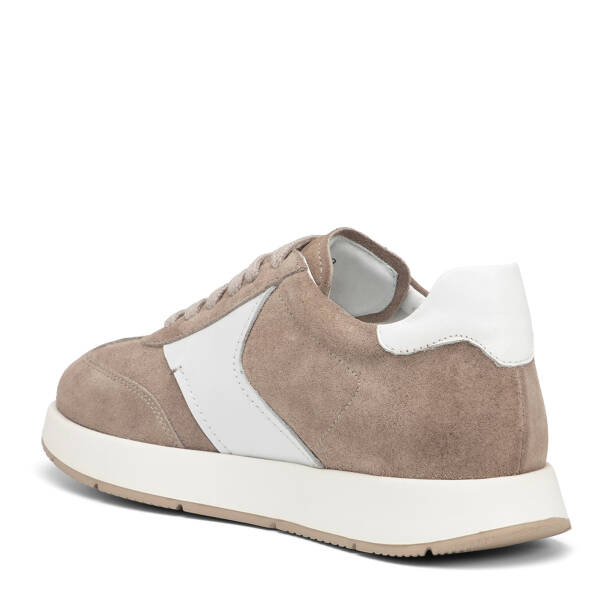 Gri Hakiki Süet Deri Erkek Sneaker - E26I1AY57697-C11 - Tergan