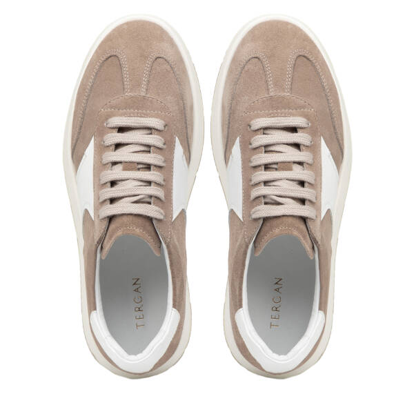 Gri Hakiki Süet Deri Erkek Sneaker - E26I1AY57697-C11 - 5
