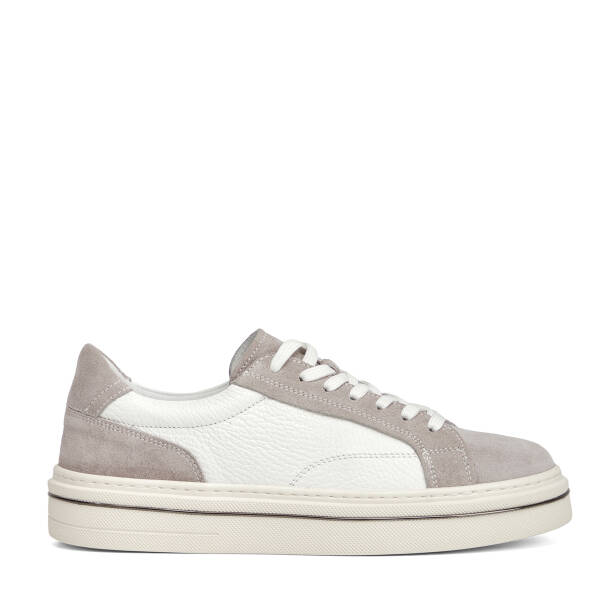 Gri Hakiki Süet Deri Erkek Sneaker - E26I1AY57754-T3O - 1