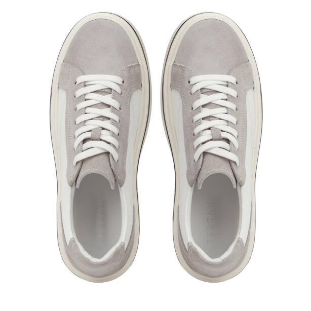 Gri Hakiki Süet Deri Erkek Sneaker - E26I1AY57754-T3O - 5