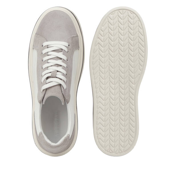 Gri Hakiki Süet Deri Erkek Sneaker - E26I1AY57754-T3O - 6