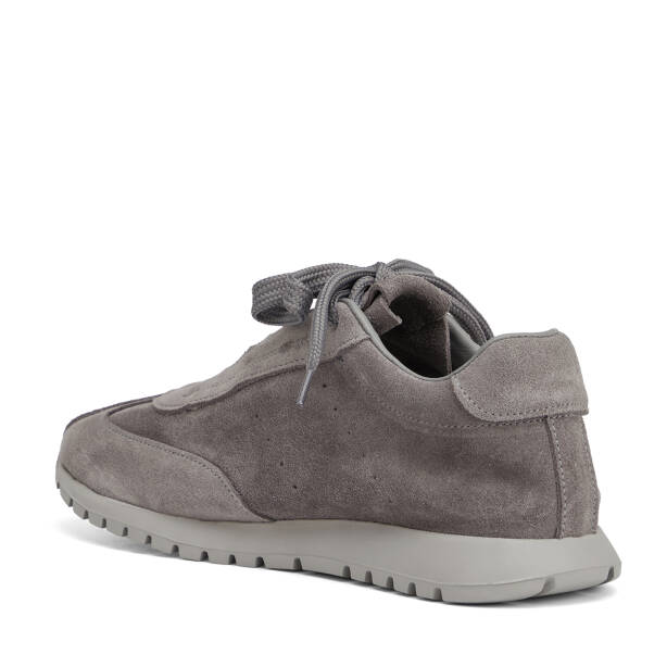 Gri Hakiki Süet Deri Kadın Sneaker - K26I1AY68651-C11 - 4