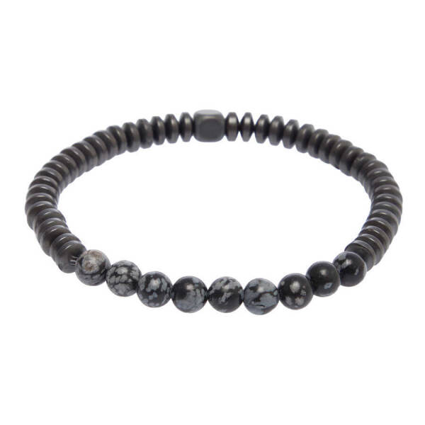 Gri Hematit Erkek Bileklik - E1BLK0410365-P89 - 1