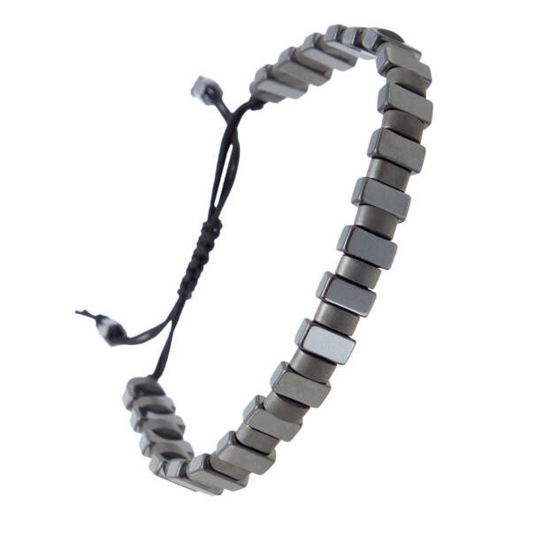 Gri Hematit Erkek Bileklik - E1BLK0410484-P89 - 2