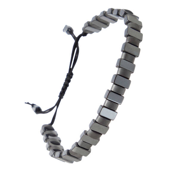Gri Hematit Erkek Bileklik - E1BLK0410484-P89 - 2