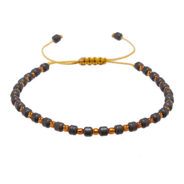 Gri Hematit Unisex Bileklik - U1BLK0430039-P89 - 1