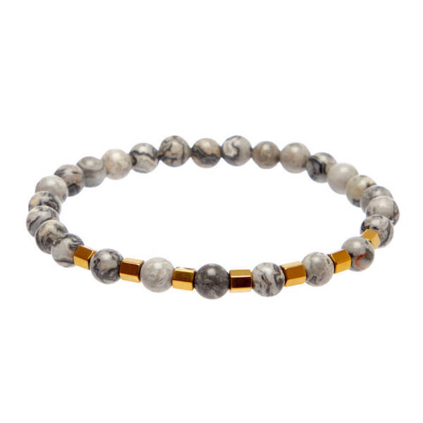 Gri Jasper Erkek Bileklik - E1BLK0410391-D91 - 1